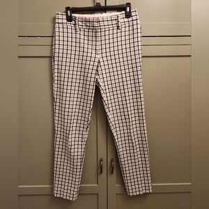 Lands End Slim Leg Gingham Pants